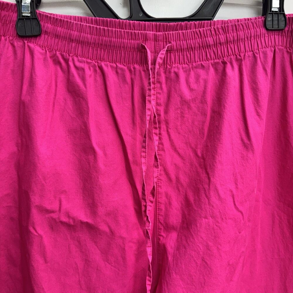 Etonne by Sarah Richards Woman Pink Pants 18-20 2XL Cropped Wide Leg embroidered - Picture 8 of 10